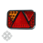 Links | LED achterlicht met mistlicht | 12v | 5-PIN | VC-2701B5-FT-270 L NT LED PM BAJONET 5PIN-VC-2701B5