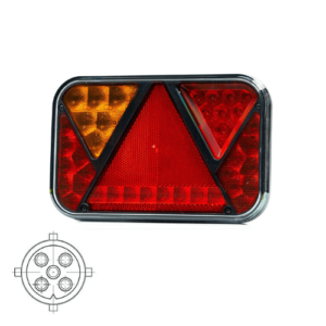 Links | LED achterlicht met mistlicht | 12v | 5-PIN | VC-2701B5-FT-270 L NT LED PM BAJONET 5PIN-VC-2701B5