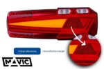 LED Trailer Neon trailerlicht rechts 12-24v 7-PIN's AMP | VC-5002B7-LZD 2655-VC-5002B7-5