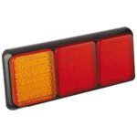 LED achterlicht met zwarte rand | 12-24v | 40cm. kabel M | 100BARRME-100BARRME-100BARRME