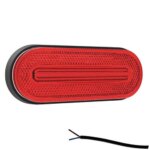 LED markeringslicht rood | 12-24v | 50cm. kabel | M10MV-700R-FT-070 C LED-M10MV-700R
