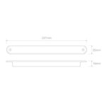 LED knipperlicht slimline amber lens | 12v | 40cm. kabel | 235A12-235A12-235A12-3