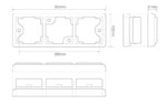 LED achterlicht met zwarte rand | 12-24v | 40cm. kabel | 100BSTIWFMLE-100BSTIWFMLE-100BSTIWFMLE-2