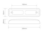 LED achterlicht slimline met achteruitrijlamp | 12-24v | 40cm. kabel | 200BIRSTME-200BIRSTME-200BIRSTME-3
