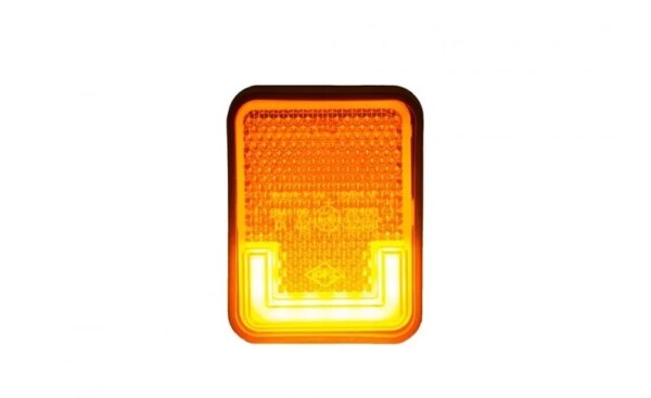LED markeringslicht neon amber met beugel | 12-24v | 50cm. kabel | MV-3500A-LD 2743-MV-3500A-3