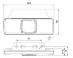 LED markeringslicht wit | 12-24v | 1