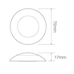 LED interieurverlichting | chroom | melkglas | 24v. | koud wit licht | 7530 OPAQUE-7530 OPAQUE-7530 OPAQUE-2