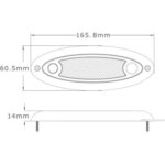 LED binnenverlichting | zonder schakelaar | 16cm | 12-24v | 4500K | B15GS-616--B15GS-616-3