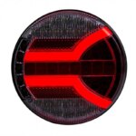 LED achterlicht met dynamisch knipperlicht | 12-24v | 150cm. kabel | V14C4-140D-LZD 2342-V14C4-140D-2