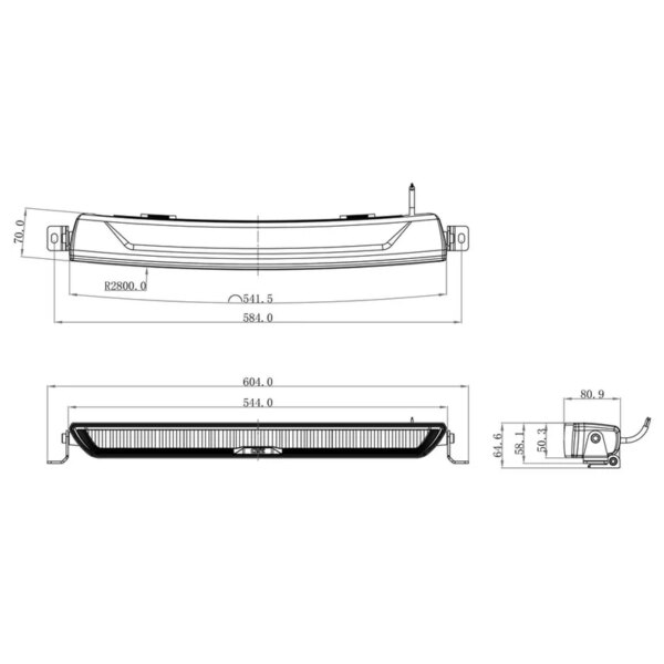 OZZ XB1 LED LED bar 20" | 7000 lumen | 88201-88201-88201-5