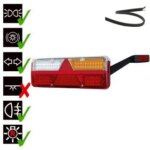 Rechts | LED Trailerlamp | dynamisch knipperlicht | 9-36v | 200cm. kabel | VC-1022-FT-500-235 LED-VC-1022