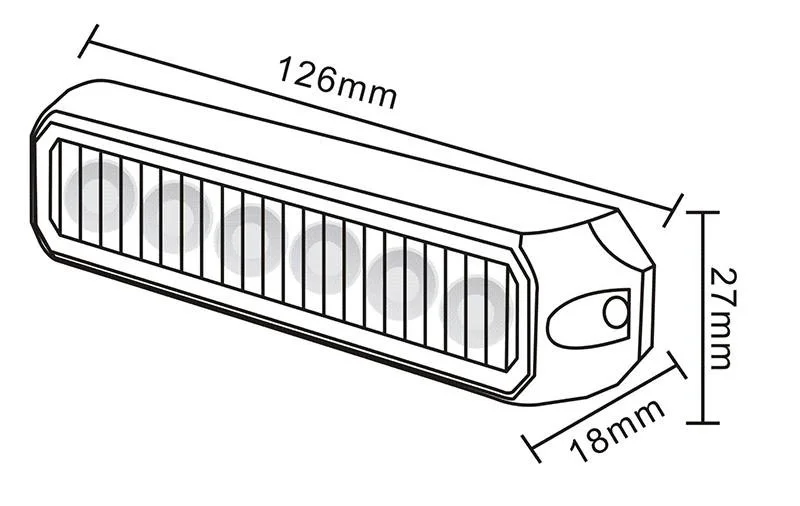 LED flitser 6 LED | Amber | 12-24v | S07F6001.1--S07F6001.1-3 LED flitser 6 LED | Amber | 12-24v | S07F6001.1--S07F6001.1-3