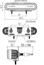 LED flitser 6-LED | R65 | amber | 12-24v | ED5000A-ED5000A-ED5000A-2