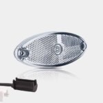 LED markeringslicht ovaal wit | 12-24v | 1