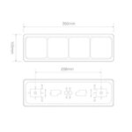 LED achterlicht met zwarte rand | 12-24v | 40cm. kabel | 80BRRAWME-80BRRAWME-80BRRAWME-2