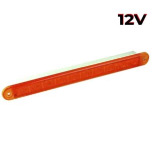 LED knipperlicht slimline amber lens | 12v | 40cm. kabel | 235A12-235A12-235A12