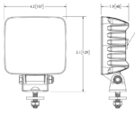 LED R23 werklamp | 36W | 2800 lumen | 9-36V | Deutsch connector | EW2520-EW2520-EW2520-5