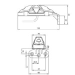 LED breedtelamp compact | 12-36v | 50cm. kabel | MB-1590RW-FT-038 CB II LED-MB-1590RW-3
