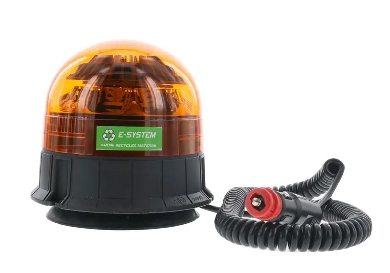 LED R65 Rundumleuchte amber 12-24v Magnethalterung