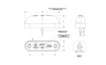 LED markeringslicht Rood | 12-24v | 50cm. kabel | MV-4000R-LD 410-MV-4000R-2