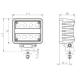 LED werklamp | 4100 lumen | 40 watt | IP69K | ingebouwde Deutsch connector | WF-4041--WF-4041-6
