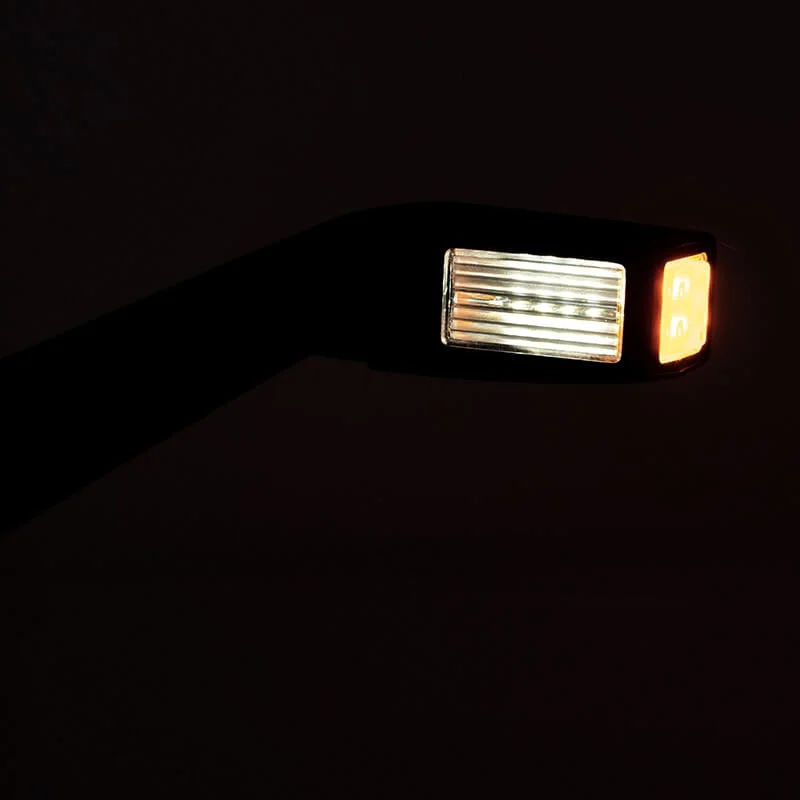Links | LED breedtelamp | schuine steel | 12-36v | 30cm. kabel | MB-1451-FT-145 L LED-MB-1451-5 Links | LED breedtelamp | schuine steel | 12-36v | 30cm. kabel | MB-1451-FT-145 L LED-MB-1451-5