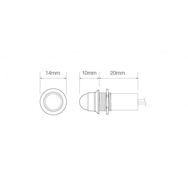 LED cockpit controlelampje | wit | 12v | PLW-12-PLW-12-PLW-12-3