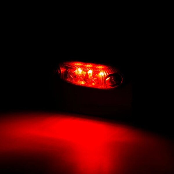 LED dark markeringslicht rood 12-24v 50cm kabel-LD 410/GRAPHITE-MV-4000DR