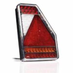 Rechts | LED achterlicht driehoek | 12v | 5-functie | 5-PIN | VC-3302B5-FT-277 P LED BAJONET 5PIN-VC-3302B5