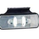 LED markeringslicht neon wit met beugel | 12-24v | 50cm. kabel | MV-3350W-LD 2219-MV-3350W