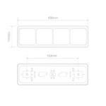 LED achterlicht met zwarte rand | 12-24v | 40cm. kabel | 100BAARRME-100BAARRME-100BAARRME-2