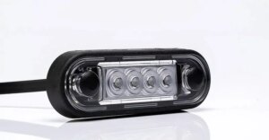 LED markeringslicht Amber | 12-24v | 50cm. kabel | MV-2400A.1-FT-073 Z LED-MV-2400A.1