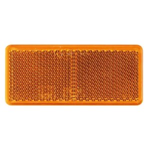 Amber reflector | 90 x 40mm. | 3m-plakstrip | VRF-500A-DOB-035 Z-VRF-500A