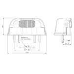 LED kentekenverlichting 12-36 volt 0