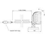 LED werklamp 1700 lumen op magneetvoet 12-24v 7.8m krulsnoer | WF-3617MM78-FT-036 LED MAG M78-WF-3617MM78-3