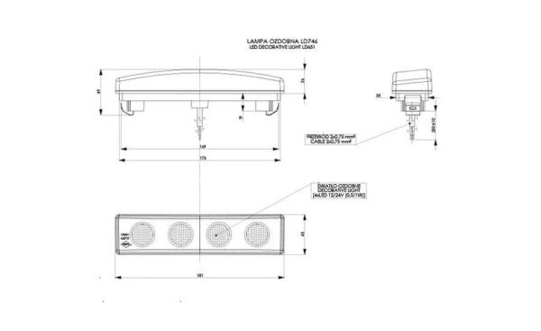 LED toplicht | 12-24v | amber | MV-3800A-LD 746-MV-3800A-2