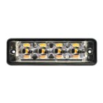 Ultra platte Slimline LED flitser 4 LED's | wit | 10-30v | SSLED4DVW-SSLED4DVW-SSLED4DVW