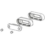 LED markeringslicht Rood | 12-24v | 15cm. kabel | MV-2400R.1-FT-073 C LED-MV-2400R.1-10