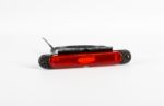 LED Slimline markeerlicht rood beugel 12-24v 50cm kabel | MV-6550R-FT-065 C+K LED-MV-6550R