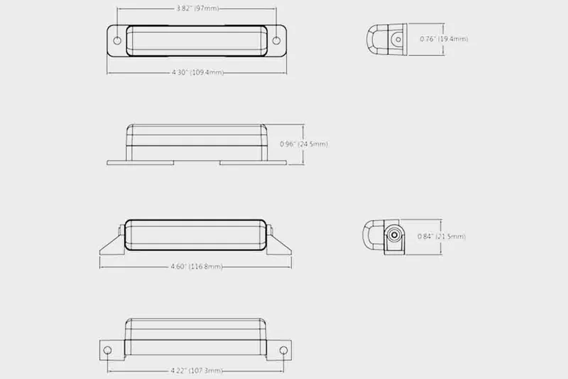 LED slimline flitser | R65 | 12-24v | 1m. kabel | IP68 | SF-6000A--SF-6000A-10 LED slimline flitser | R65 | 12-24v | 1m. kabel | IP68 | SF-6000A--SF-6000A-10