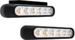R65 LED flitser 6 LED's Amber | 10-30v | S10F6200A-FT-200 LED-S10F6200A-2