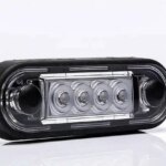 LED markeringslicht wit | 12-24v | 15cm. kabel | MV-2400W.1-FT-073 B LED-MV-2400W.1