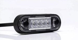 LED markeringslicht wit | 12-24v | 15cm. kabel | MV-2400W.1-FT-073 B LED-MV-2400W.1