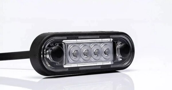 LED markeringslicht wit | 12-24v | 15cm. kabel | MV-2400W.1-FT-073 B LED-MV-2400W.1