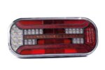 Rechts | LED achterlicht met rechthoek reflector & kentekenverlichting | 12-24v | VC-3012-FT-600 P T LED DI-VC-3012