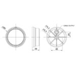 LED markeringslicht amber | 12-24v | 50cm. kabel | MV-1300A-FT-060 Z LED-MV-1300A-4