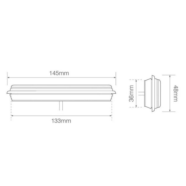 LED achterlicht slimline | 12-24v | 0