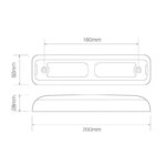 LED knipperlicht slimline | 12-24v | 40cm. kabel | 200AME-200AME-200AME-3