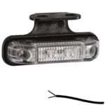 LED markeringslicht amber | 12-24v | 50cm. kabel | M10MV-550A-FT-013 Z+K LED-M10MV-550A
