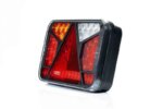 Links | LED achterlicht met kentekenlicht Canbusproof | 12v | 6-functies 6-PIN | VC-4511B6CAN-FT-370 L TB LED O BAJONET 6PIN 12V-VC-4511B6CAN-7